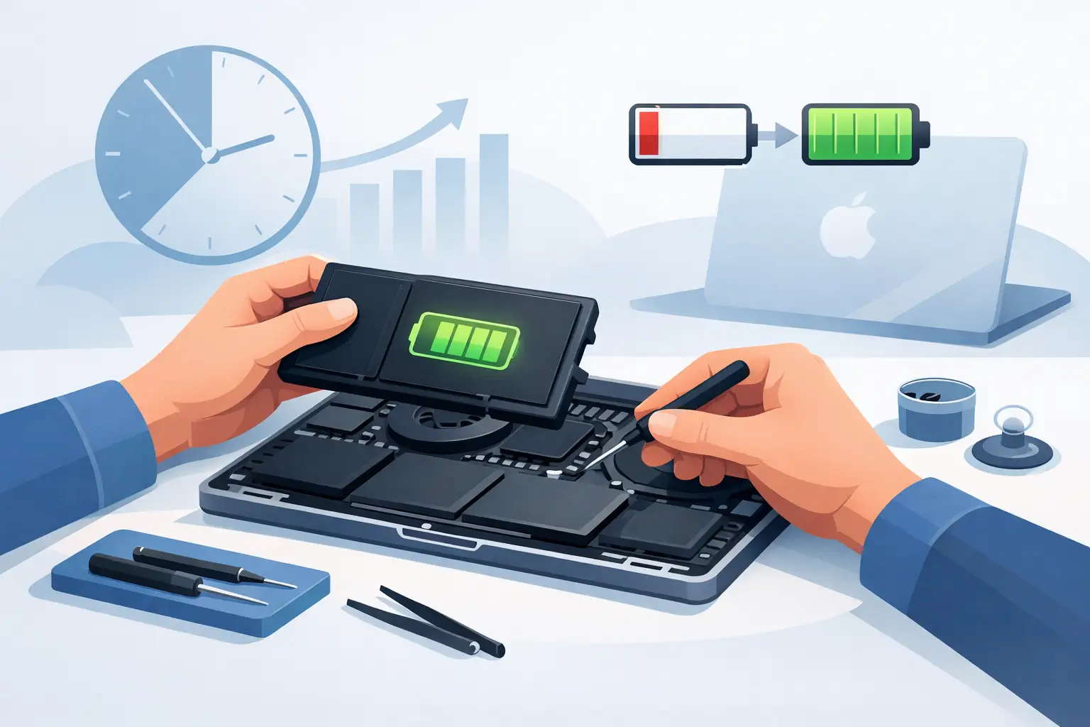 Výmena batérie MacBook: kedy sa oplatí