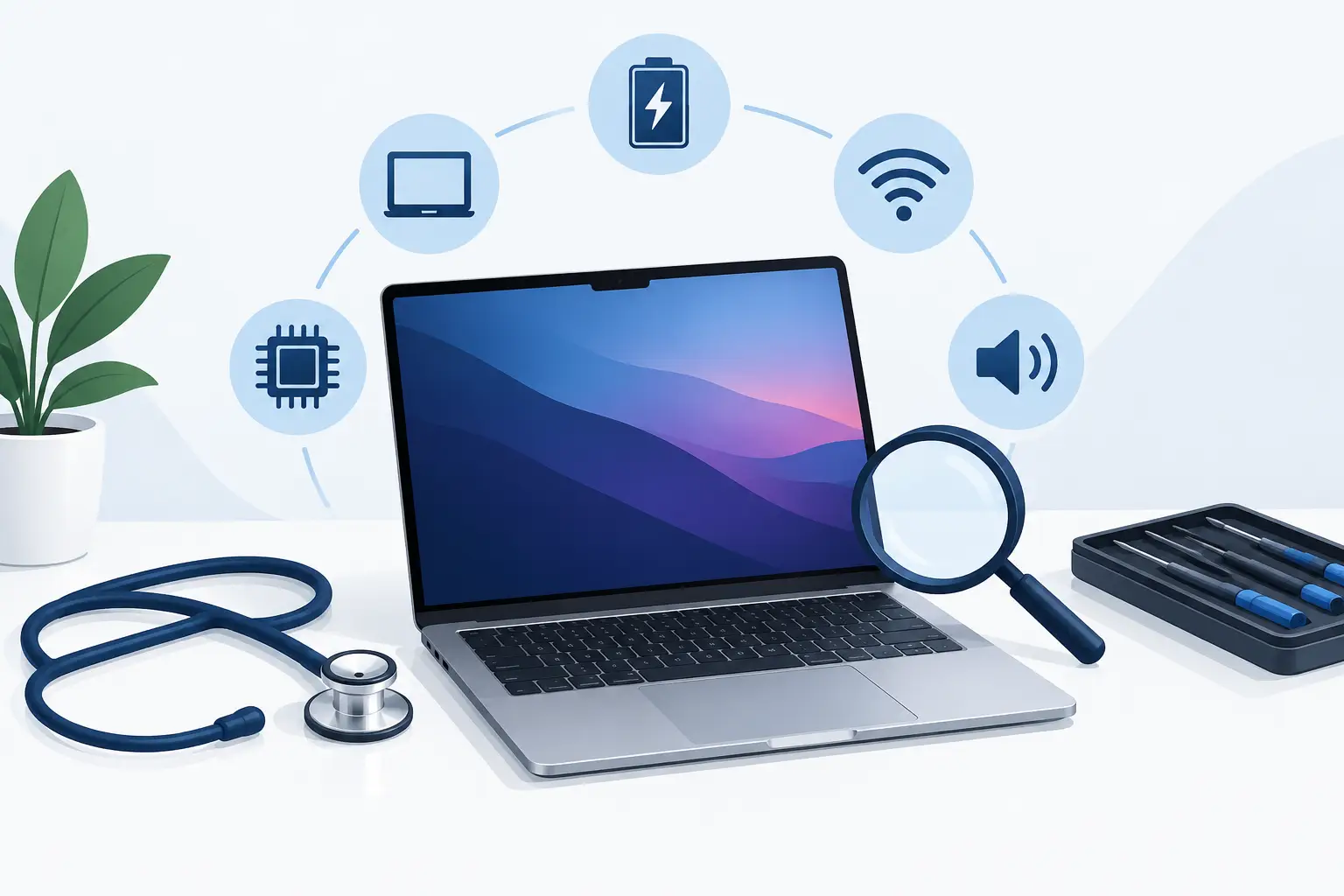 Sprievodca diagnostikou poškodenia MacBooku
